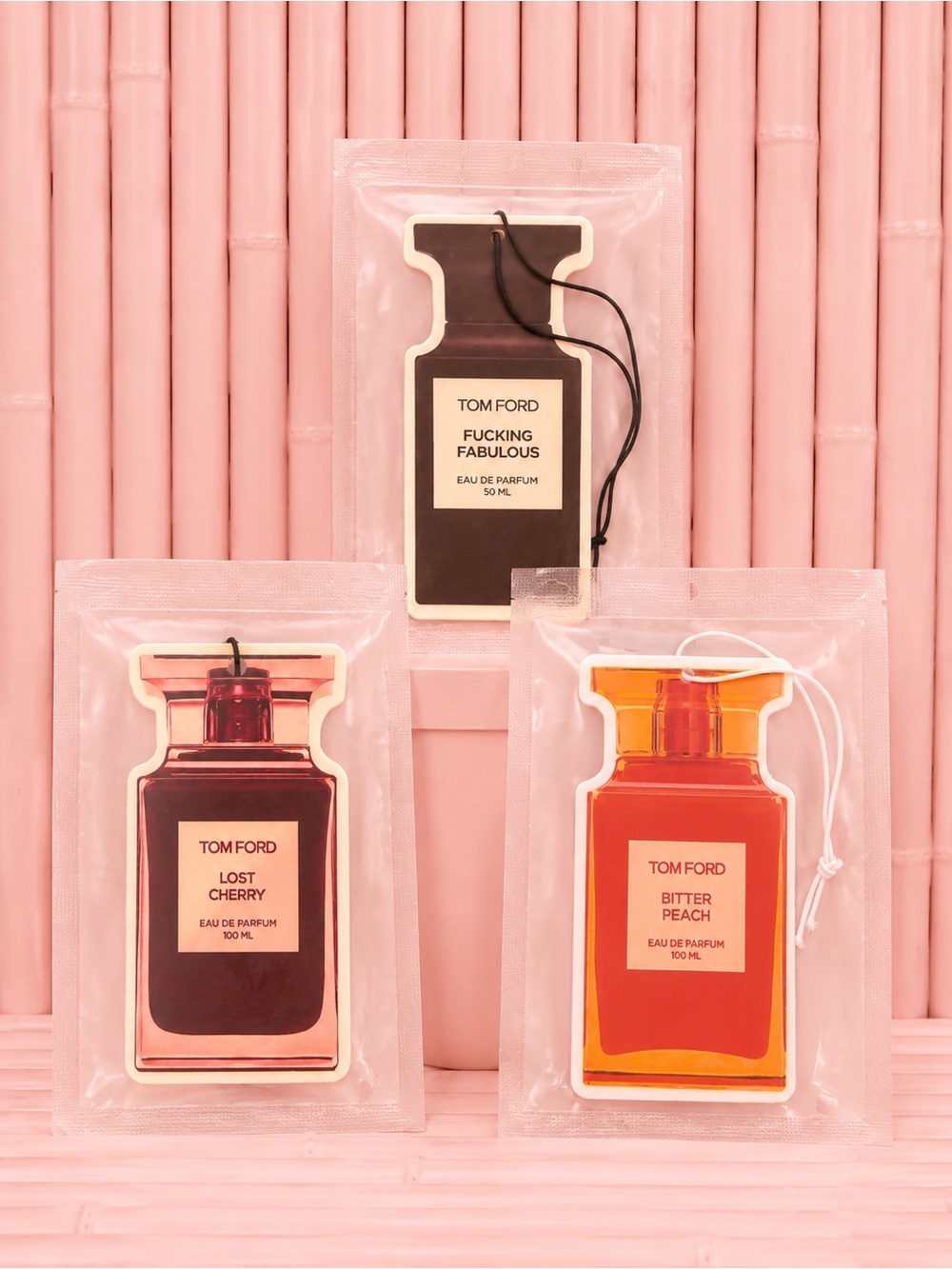 Bougie Car Fresheners - Assorted Designer Bottle Scents
